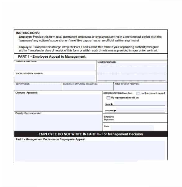 Employee Write Up Form 3.