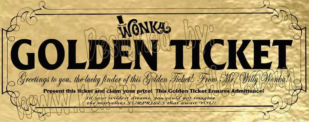 Golden Ticket Templates Find Word Templates