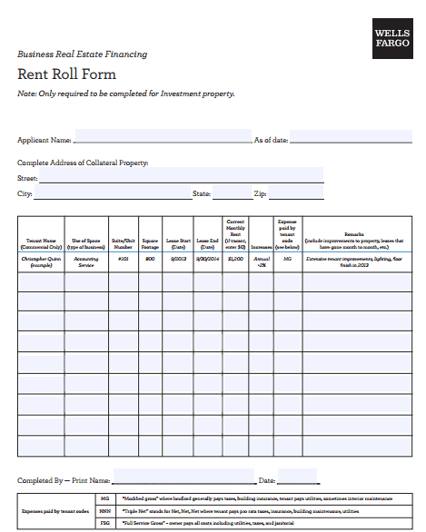 Rent Roll Template 6.