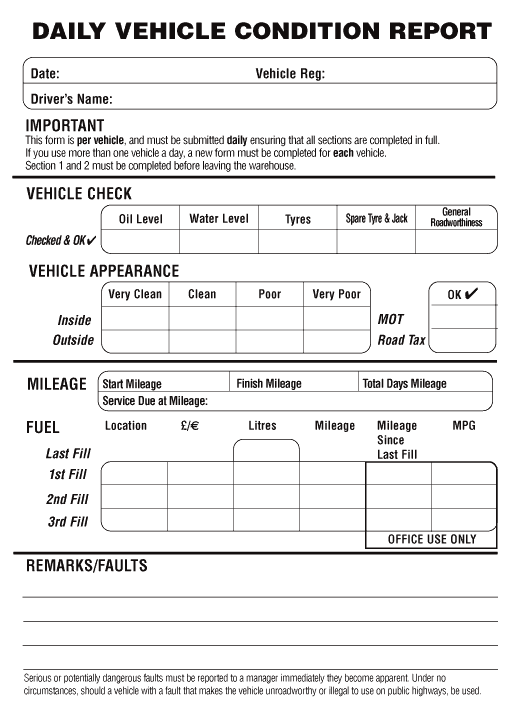 Vehicle Condition Report Template 5.