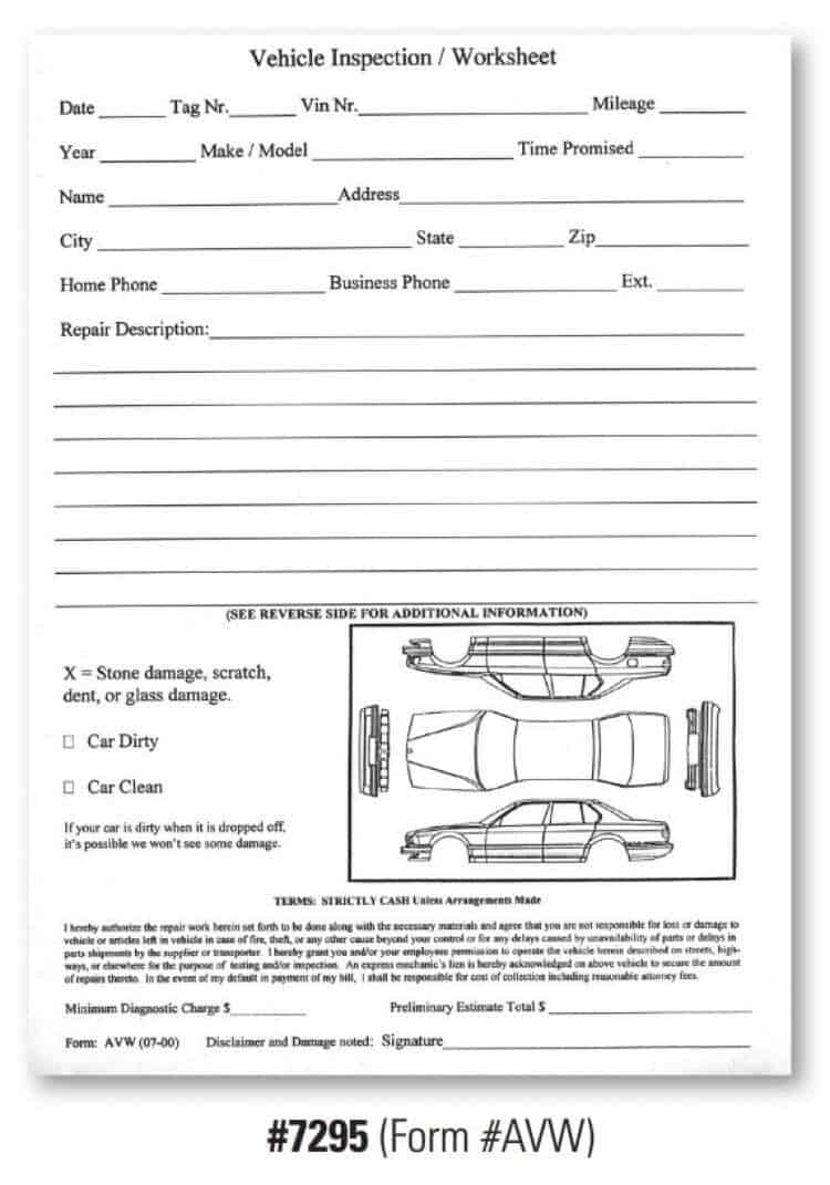 Vehicle Condition Report Template 7.
