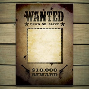 Wanted Poster Template 5.