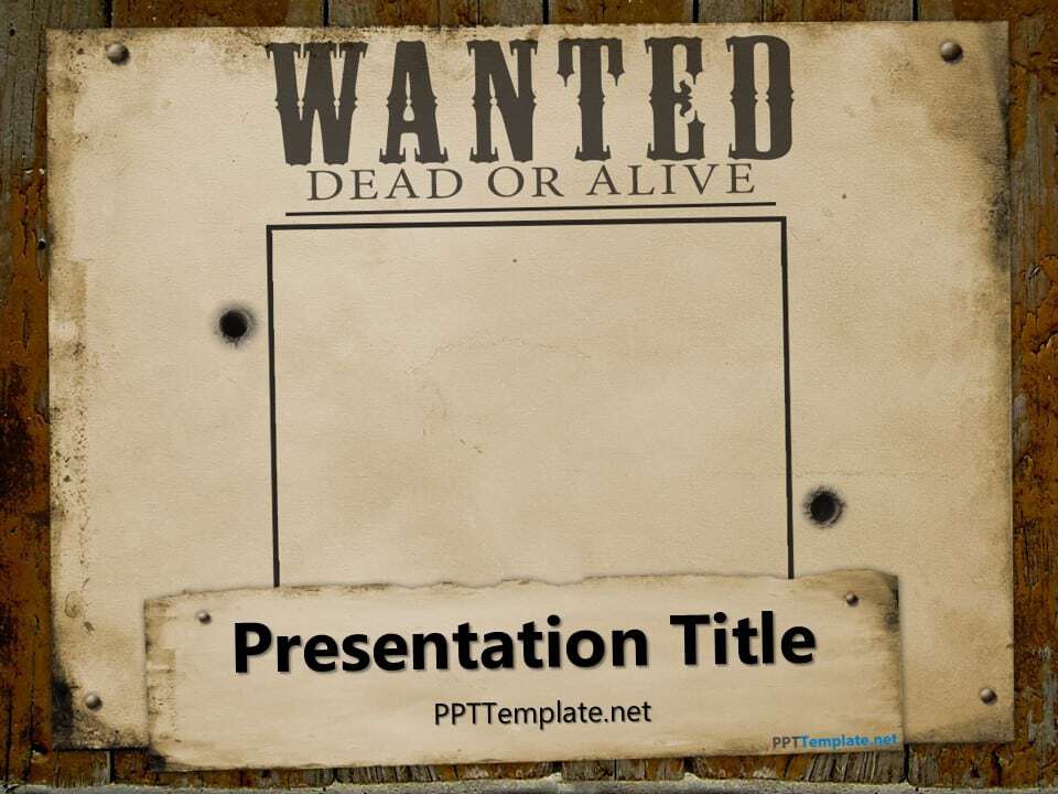 Wanted Poster Template 7.