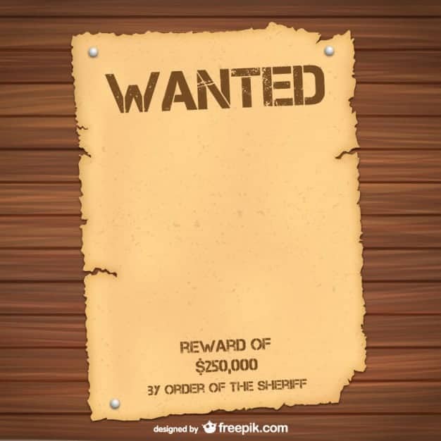 Wanted Poster Template 9.