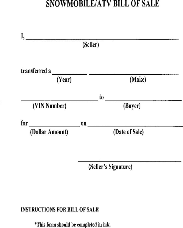 atv bill of sale 1.