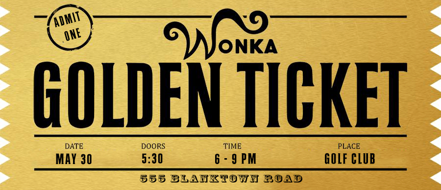 8 Golden Ticket Templates Word Excel Fomats 8 Golden Ticket Templates Word Excel Fomats