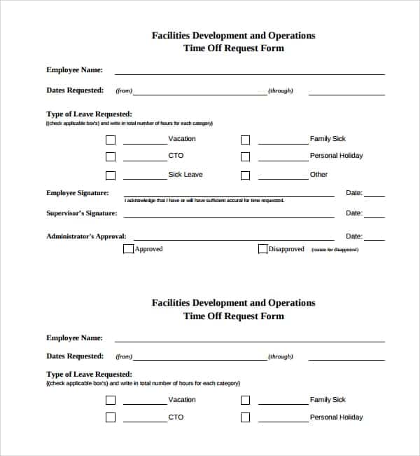 Vacation Request Form Template from www.findwordtemplates.com