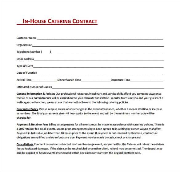 catering contract template 6.