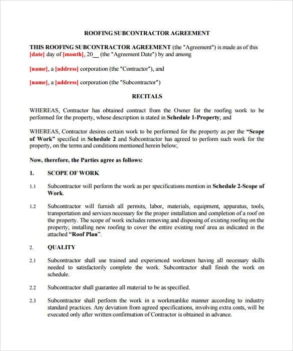 Work Schedule Agreement Template