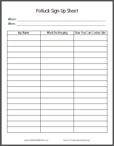Potluck Signup Sheet Template from www.findwordtemplates.com