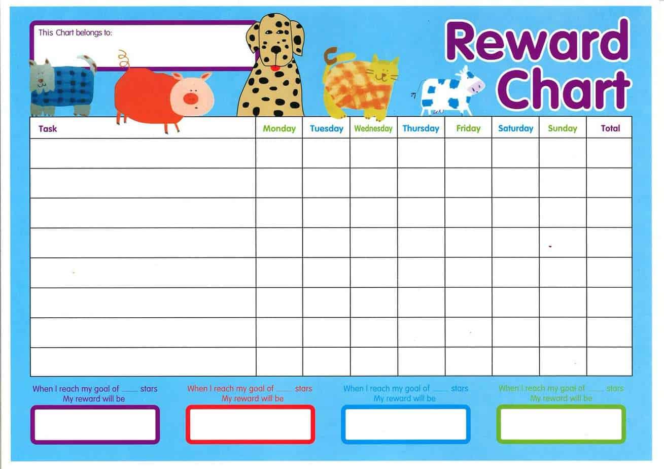 Reward Chart Templates - Word Excel Fomats In Reward Chart Template Word