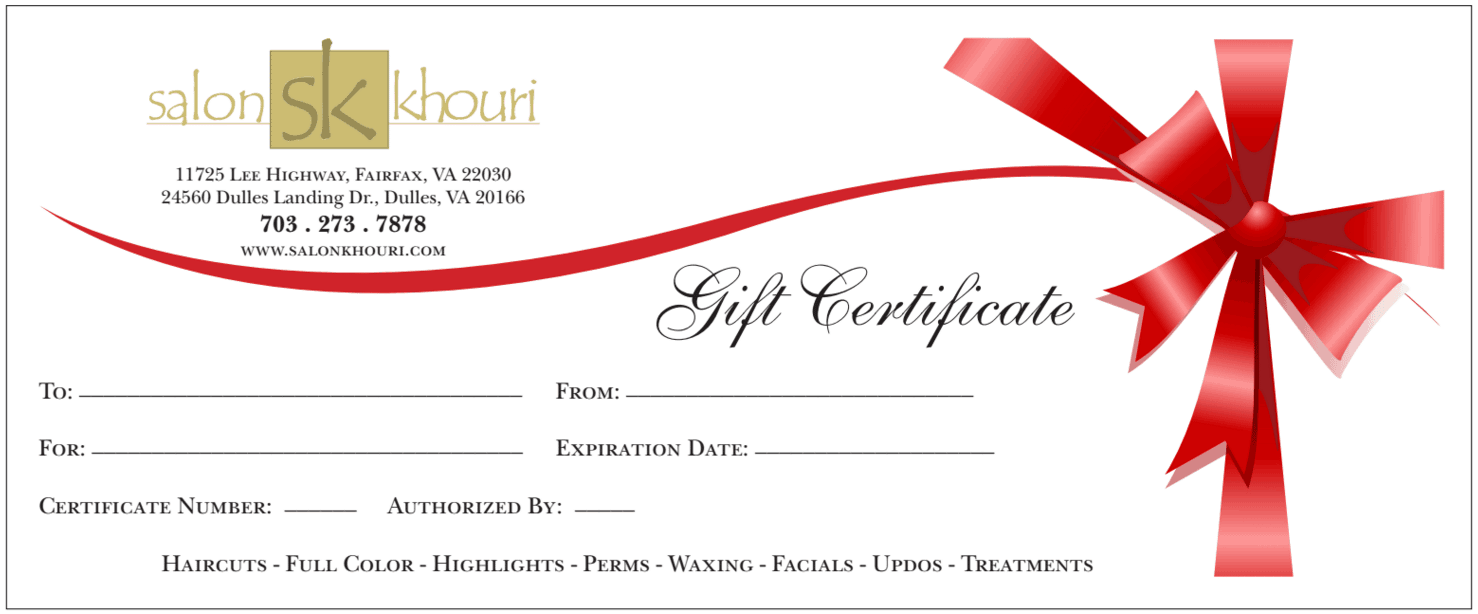 Gift Certificate Templates – Find Word Templates