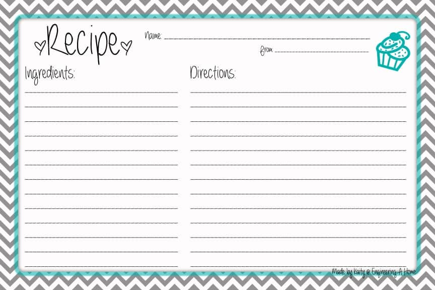 8 Free Recipe Card Templates Print To Use Find Word Templates