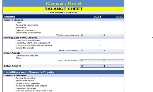 year end balance sheet sample Archives - Find Word Templates