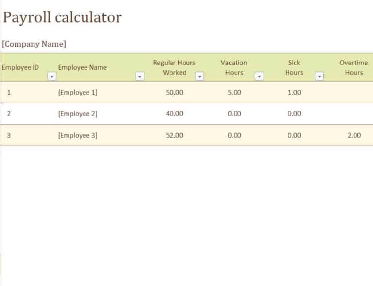 16+ Editable Payroll Templates [EXCEL & WORD] - Word Excel Fomats