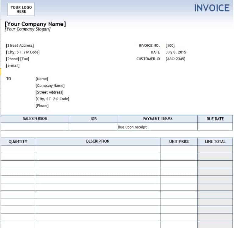 16+ Useful Service Invoice Templates [EXCEL & WORD] - Word Excel Fomats