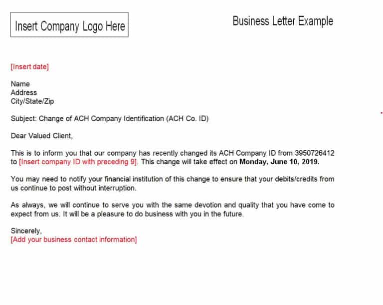 17 Free Business Letter Templates (Word) | Download