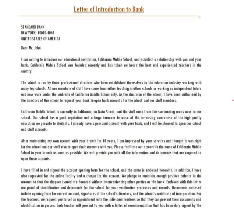 Sab Introduction Letter 15+ Editable Letter of Introduction Samples & Templates - Word Excel Fomats
