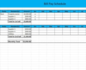 15+ Customizable Payment Schedule Templates Excel - Word Excel Fomats
