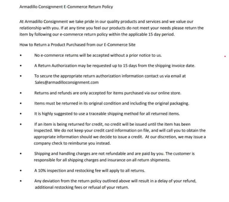 7+ FREE Printable Return Policy Templates [PDF & WORD] - Word Excel Fomats
