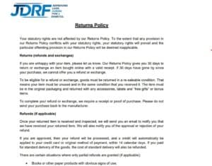 7+ FREE Printable Return Policy Templates [PDF & WORD] - Word Excel Fomats