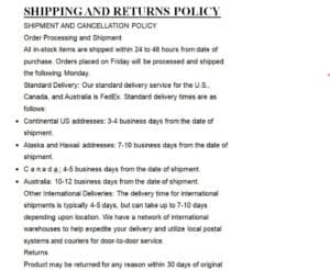 7+ FREE Printable Return Policy Templates [PDF & WORD] - Word Excel Fomats