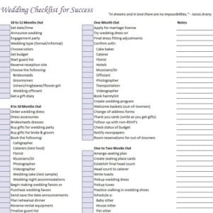 21+ FREE Wedding Checklist Templates [WORD &amp; PDF] - Word Excel Fomats