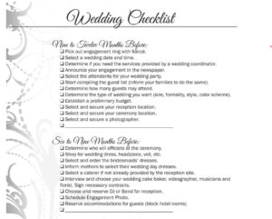 21+ FREE Wedding Checklist Templates [WORD &amp; PDF] - Word Excel Fomats