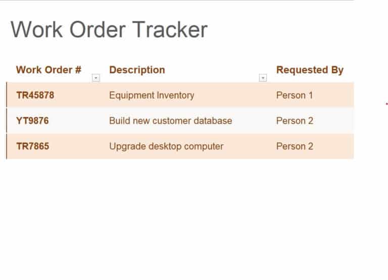 Work Order Routing Template 10+ Practical Work Order Templates & Formats - Word Excel Fomats
